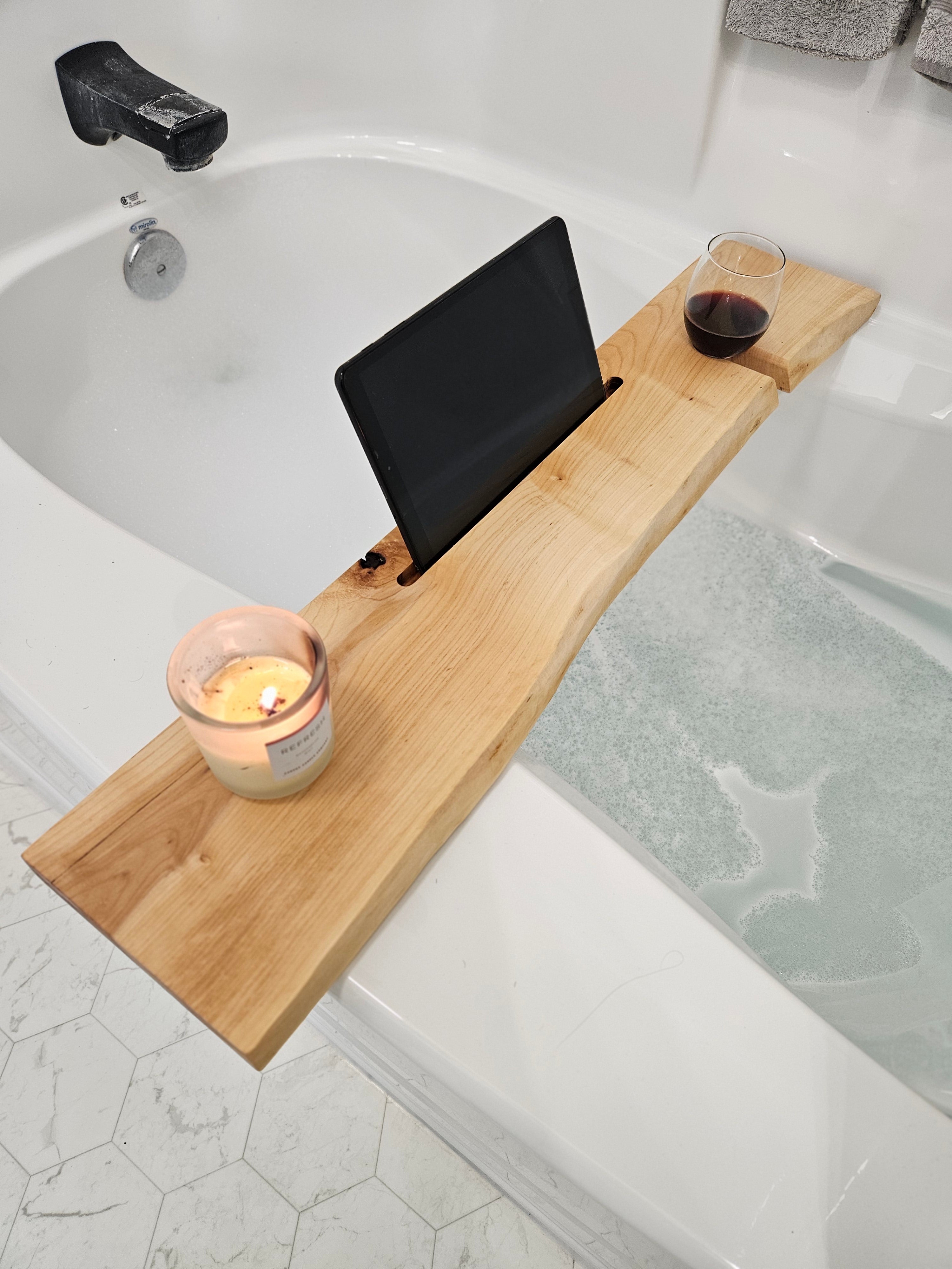 Live Edge Maple Bath Tray