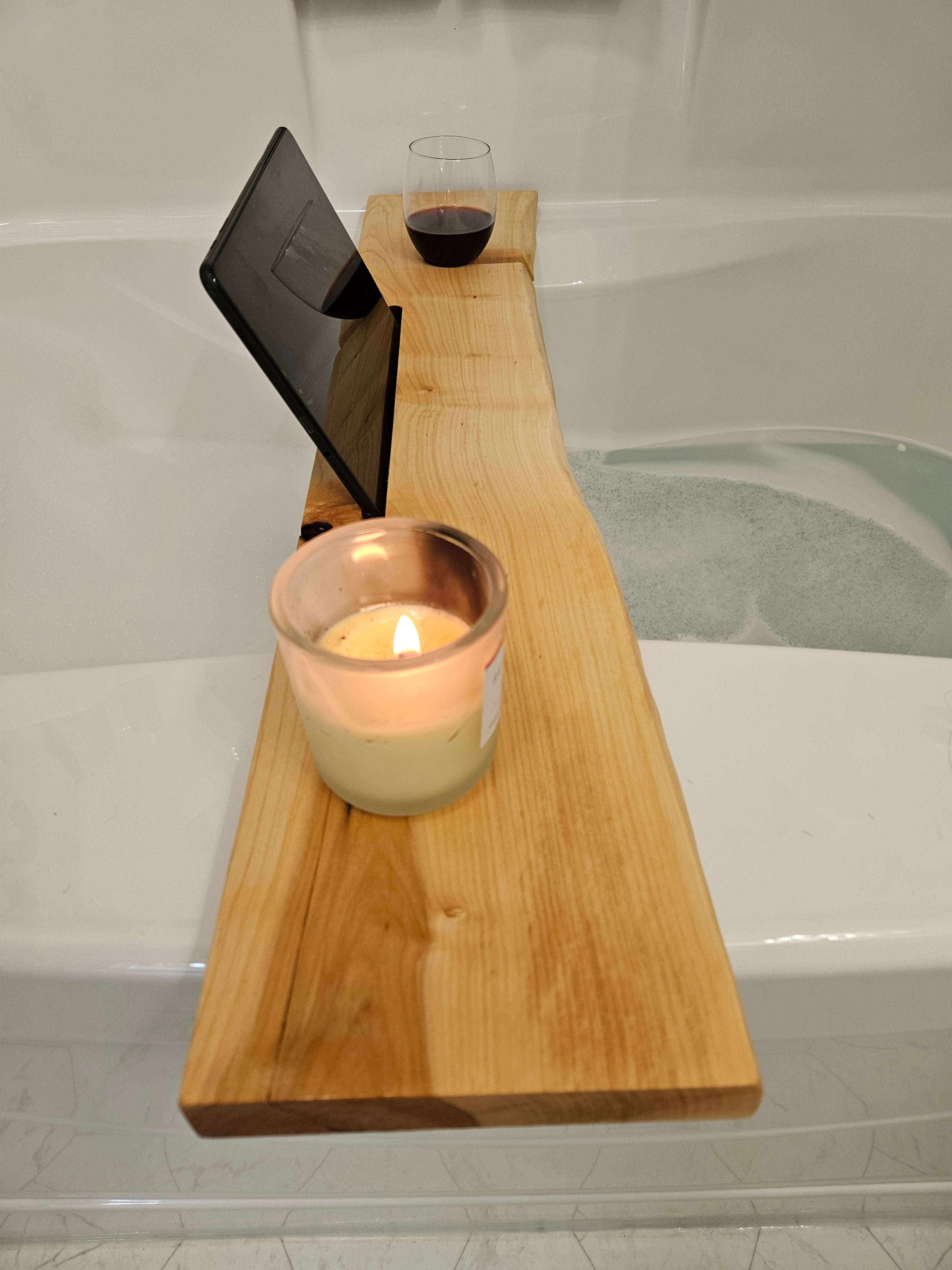 Live Edge Maple Bath Tray