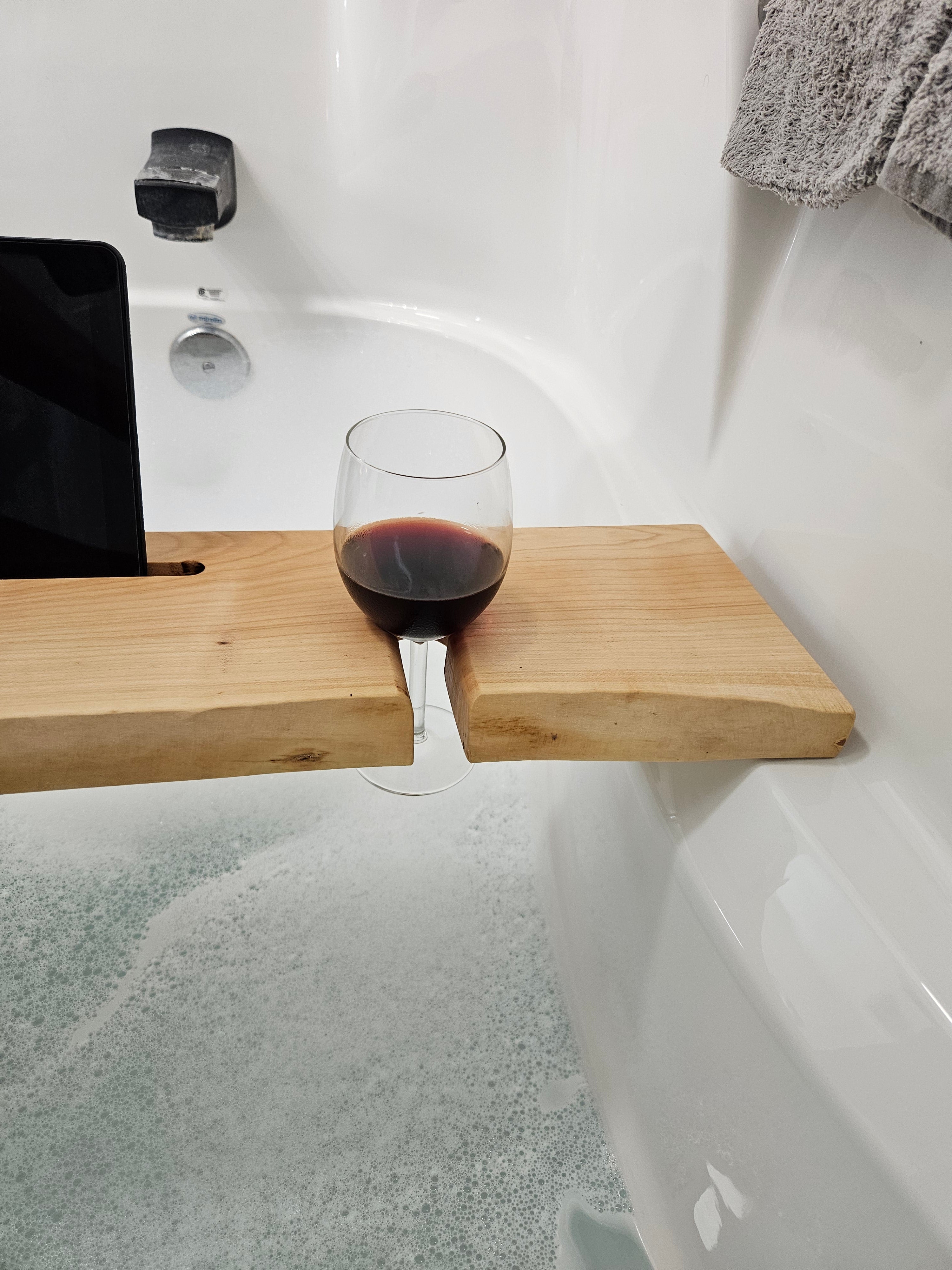 Live Edge Maple Bath Tray