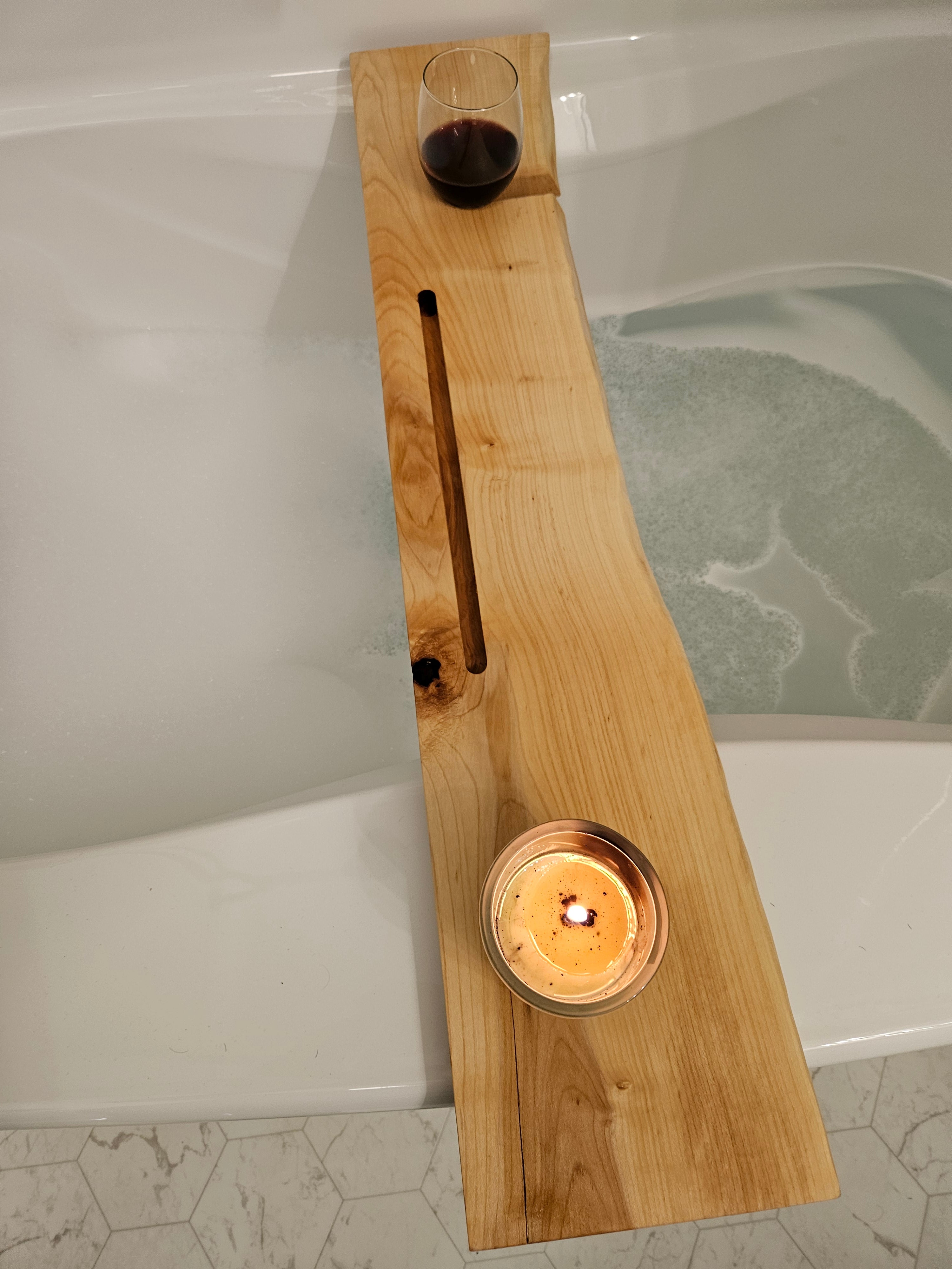 Live Edge Maple Bath Tray