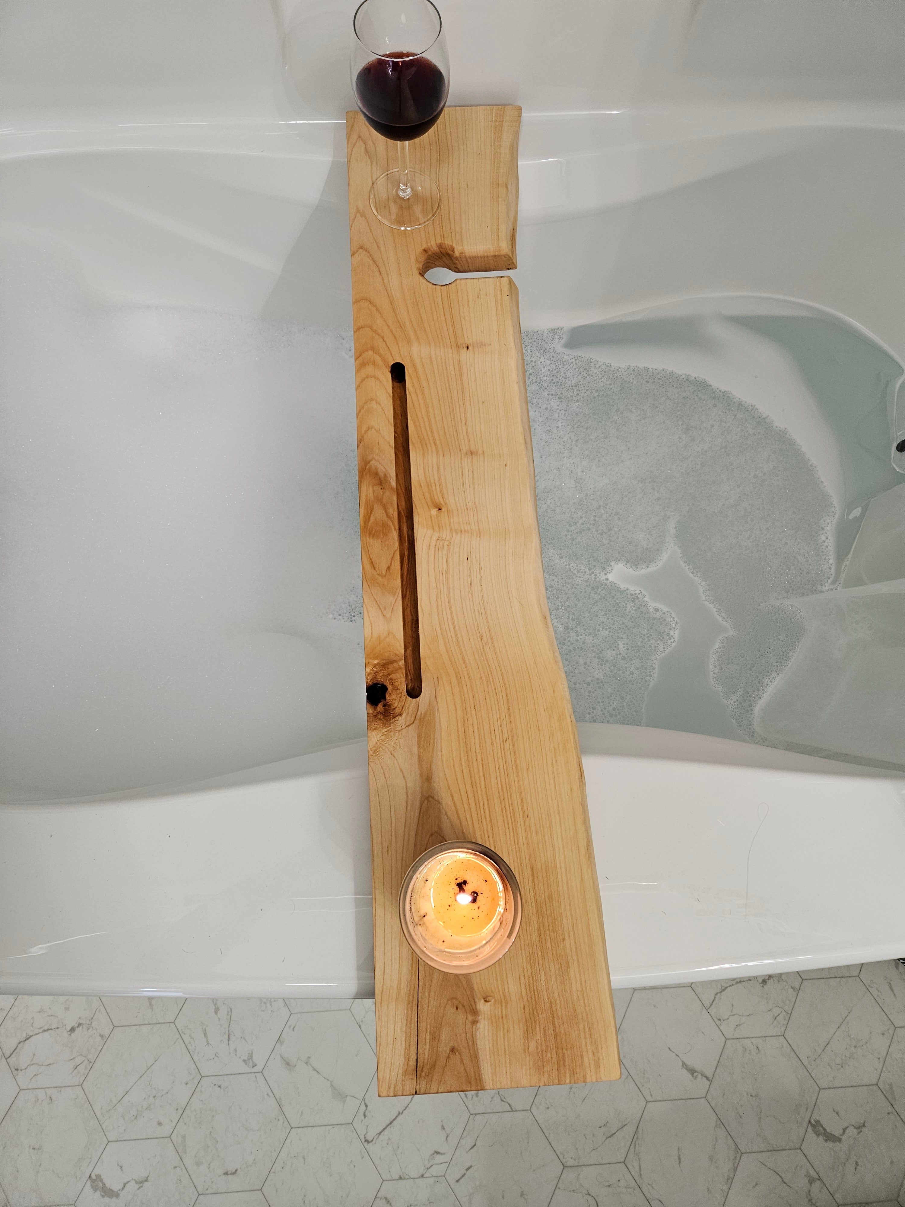 Live Edge Maple Bath Tray