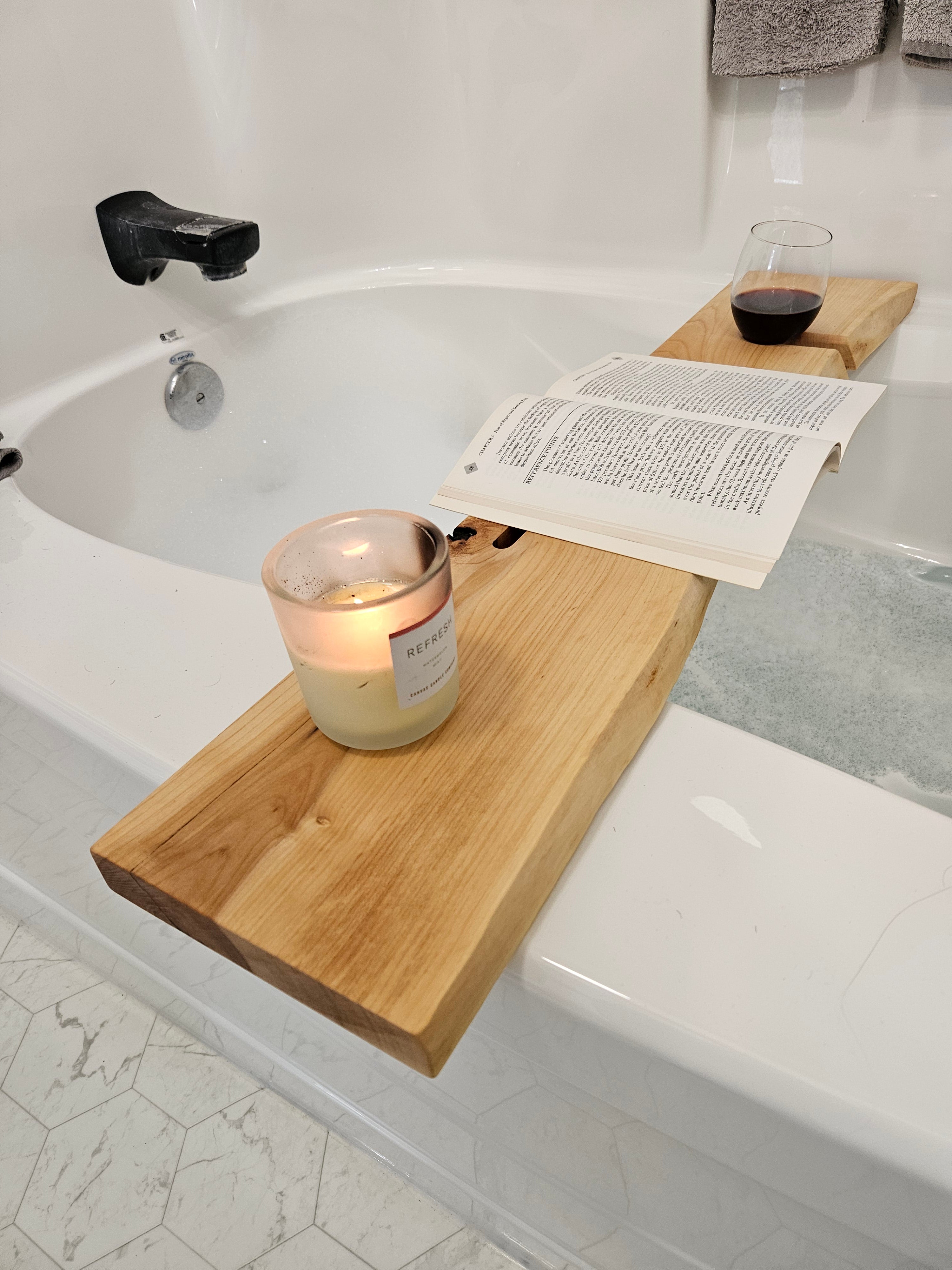 Live Edge Maple Bath Tray
