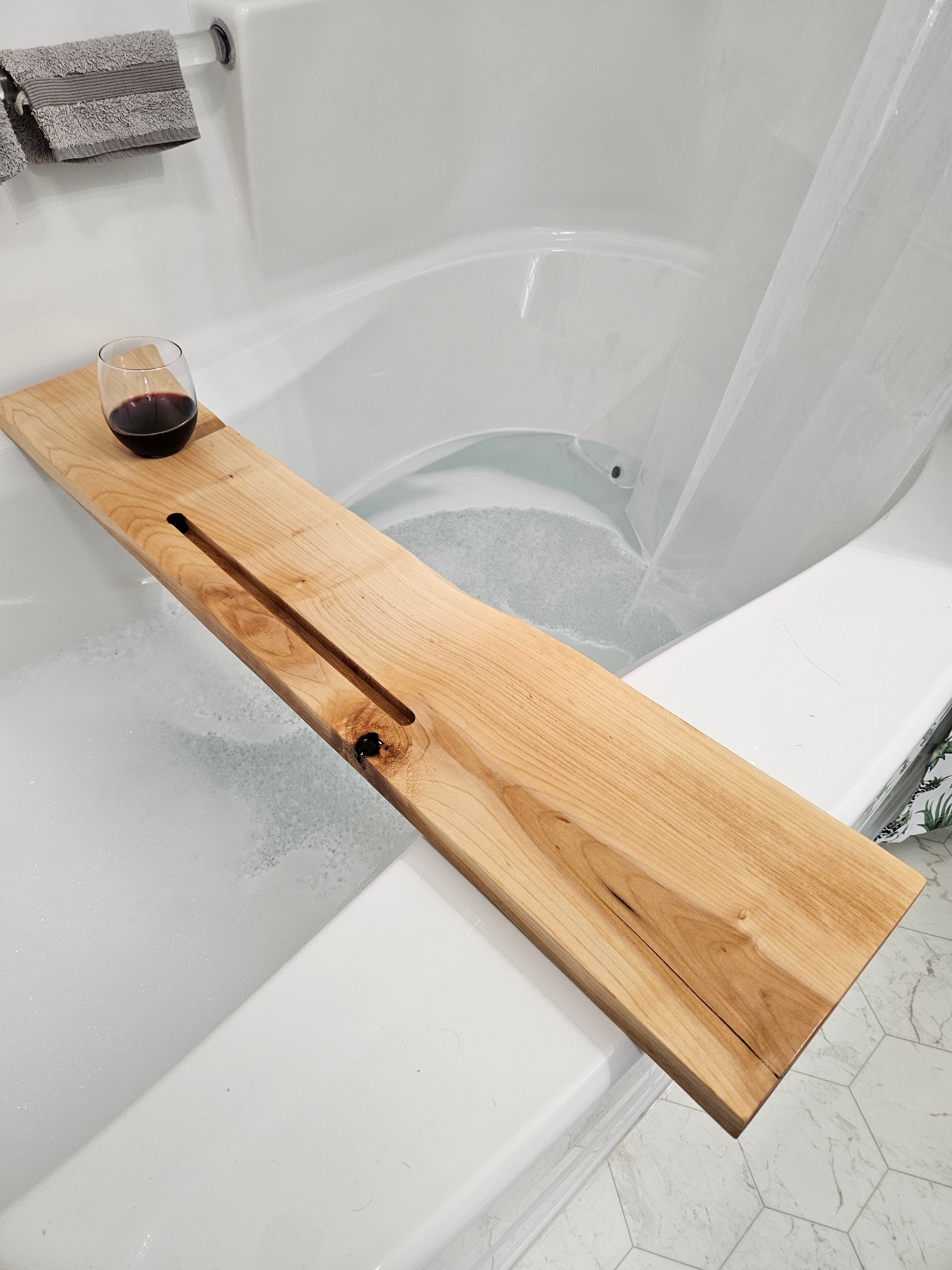 Live Edge Maple Bath Tray