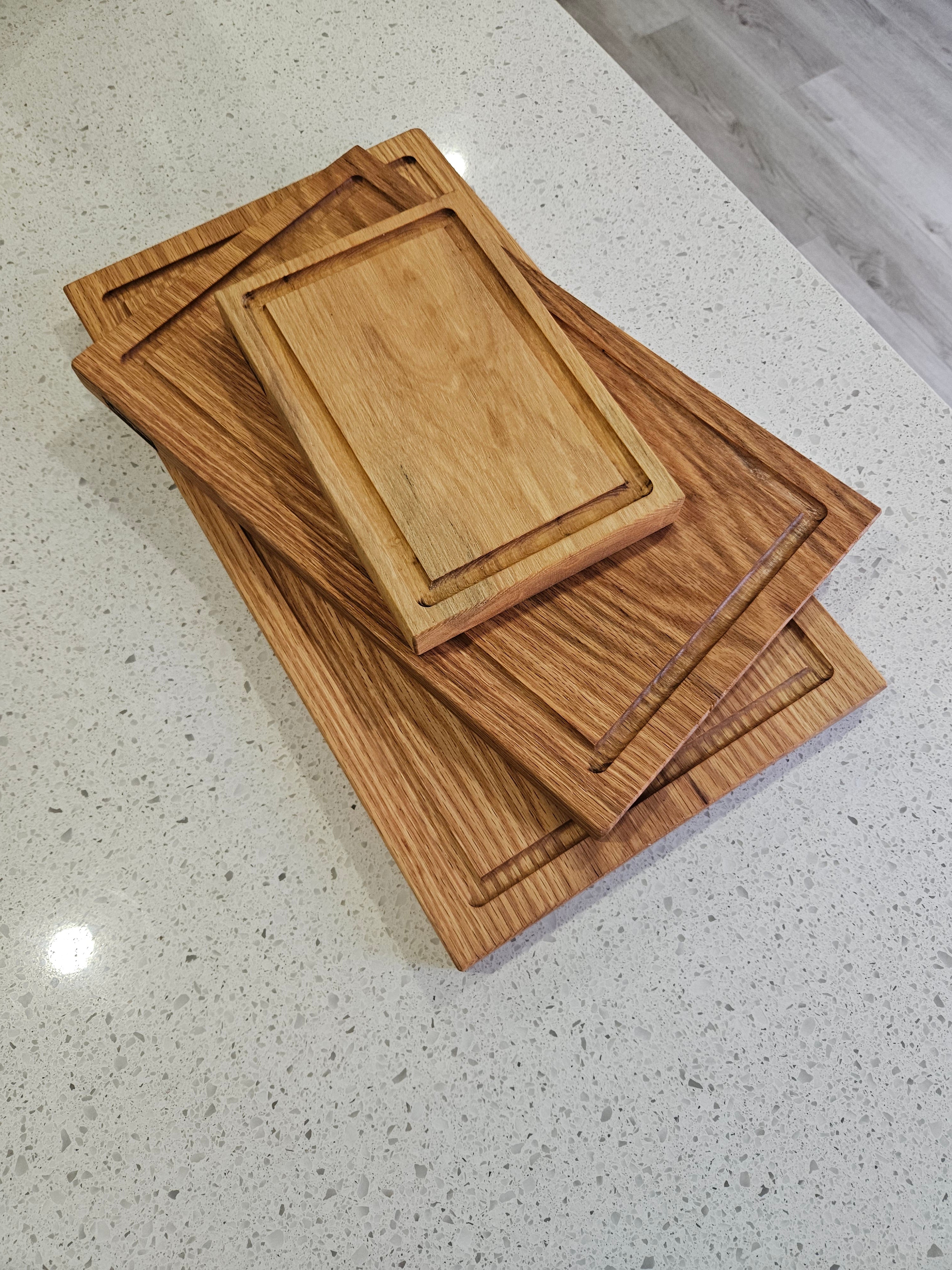 Oak Wood Cutting Boards With Juice Groove