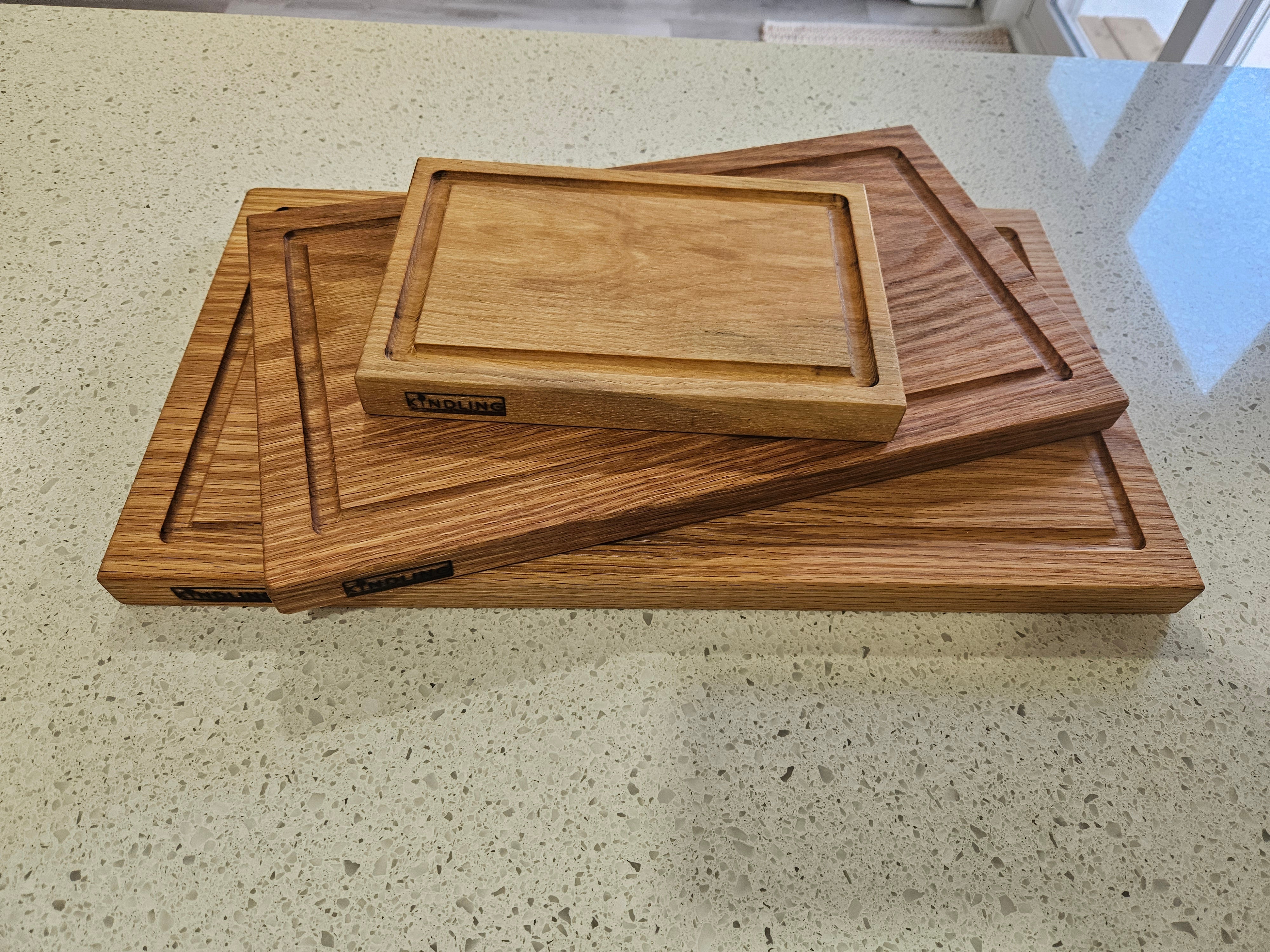 Oak Wood Cutting Boards With Juice Groove
