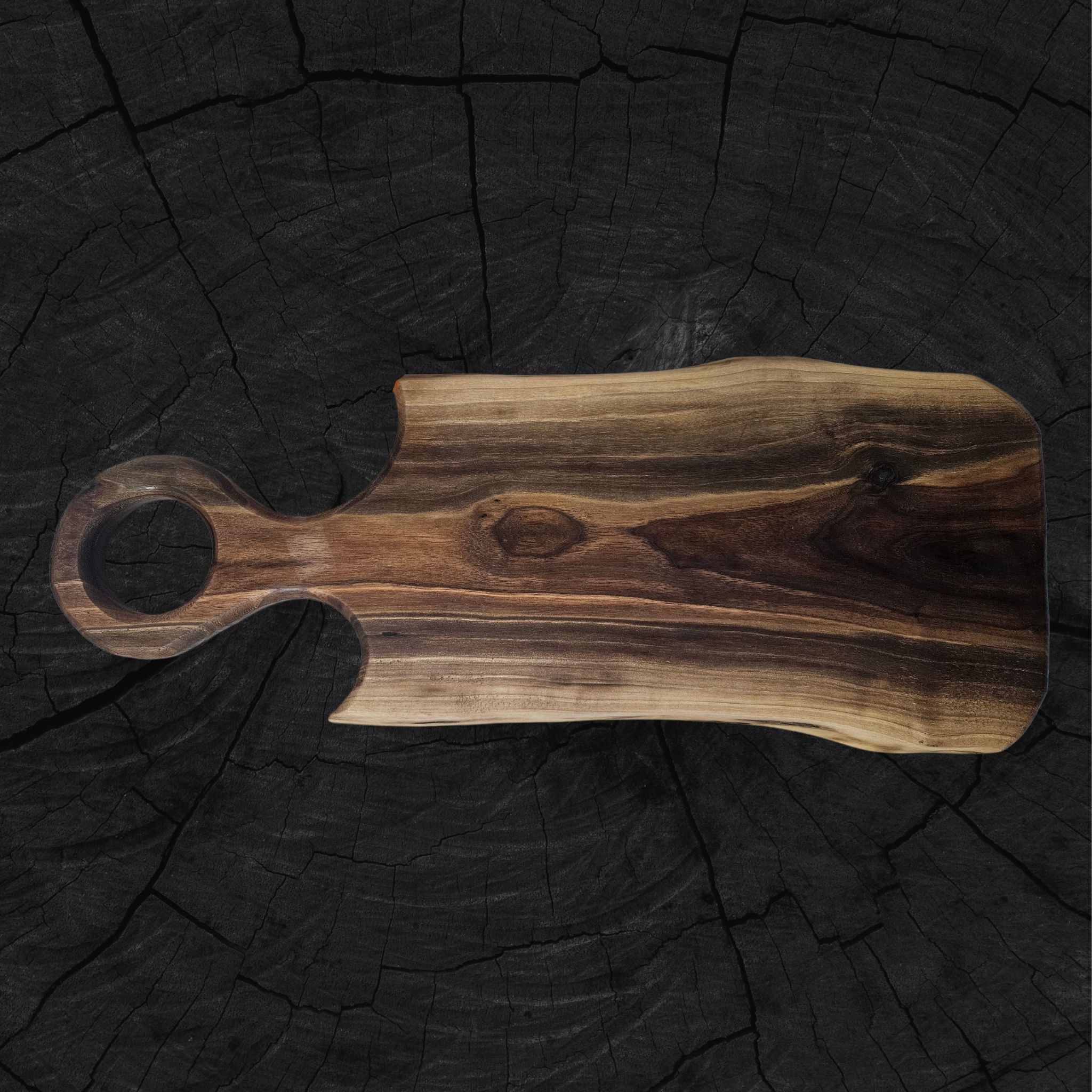 Live Edge Charcuterie Board Walnut Wood Serving Board With Handle Wood Serving Tray