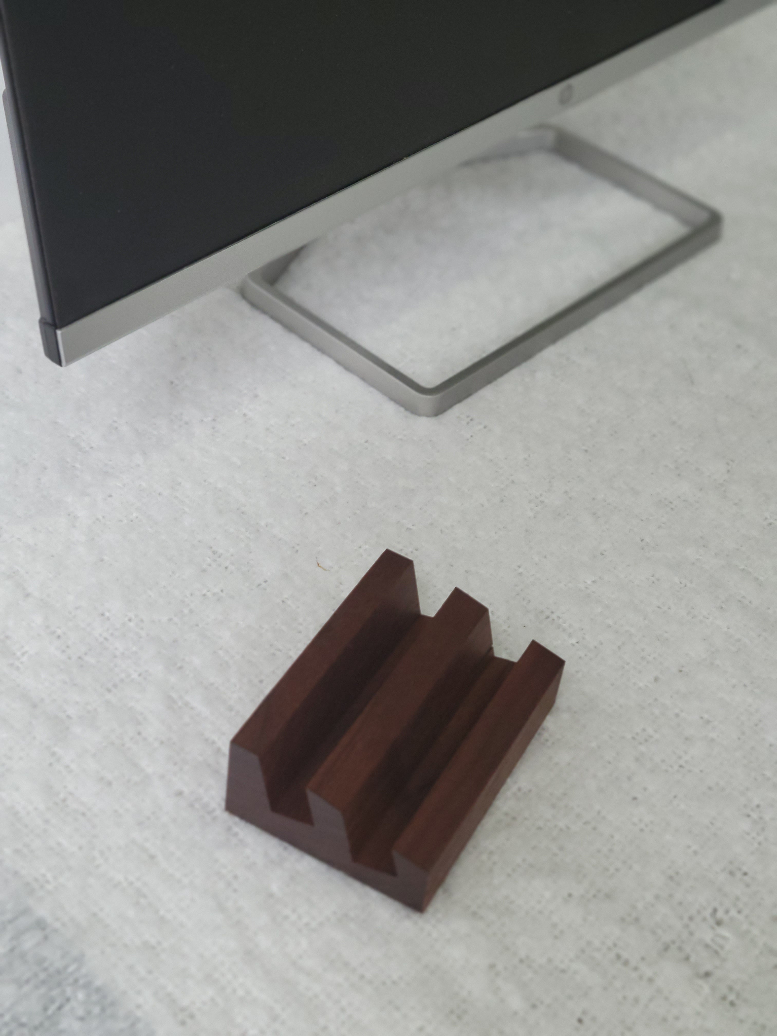 Walnut Wood Business Card Holder
