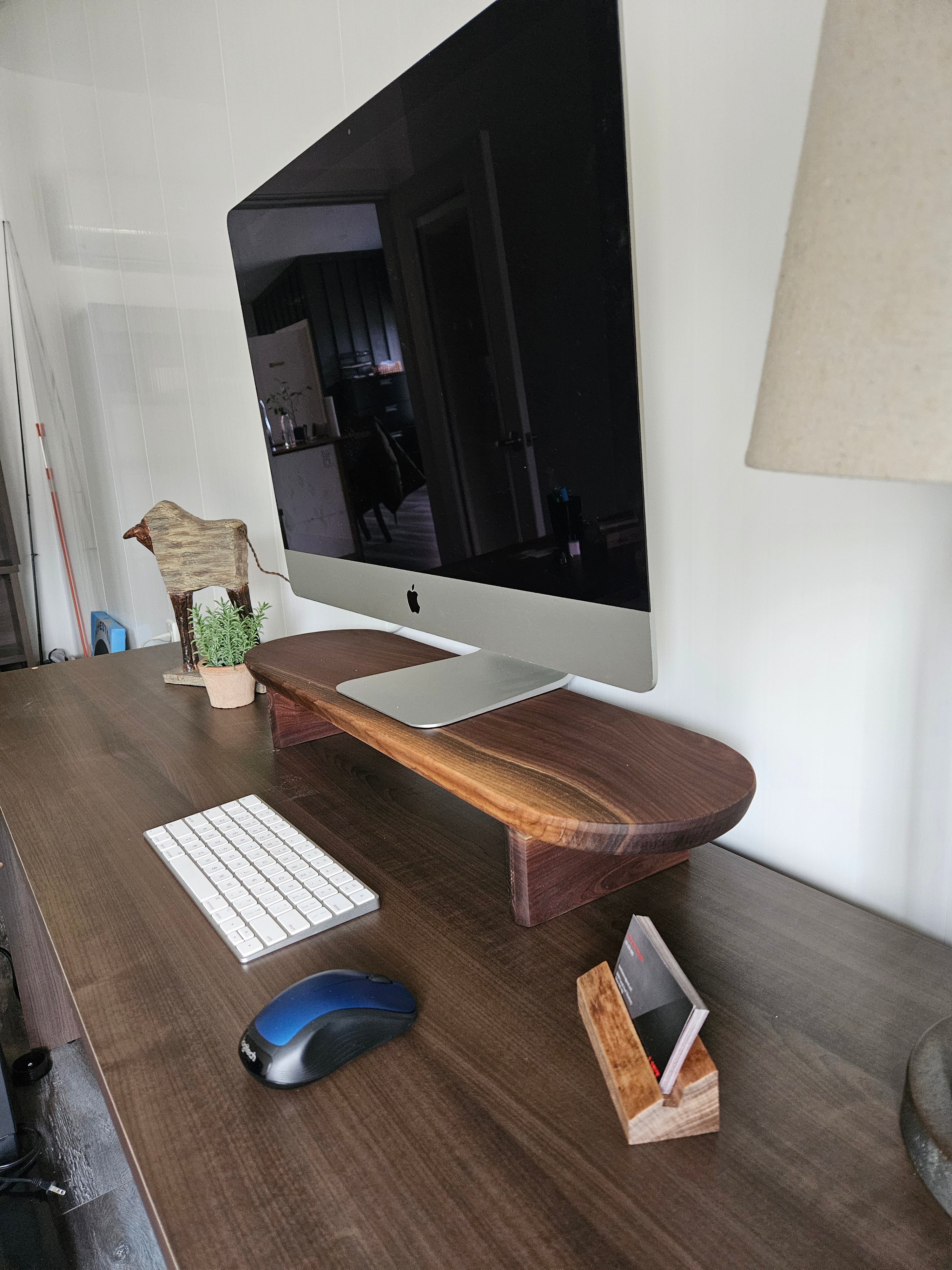 Walnut Wood Monitor Stand