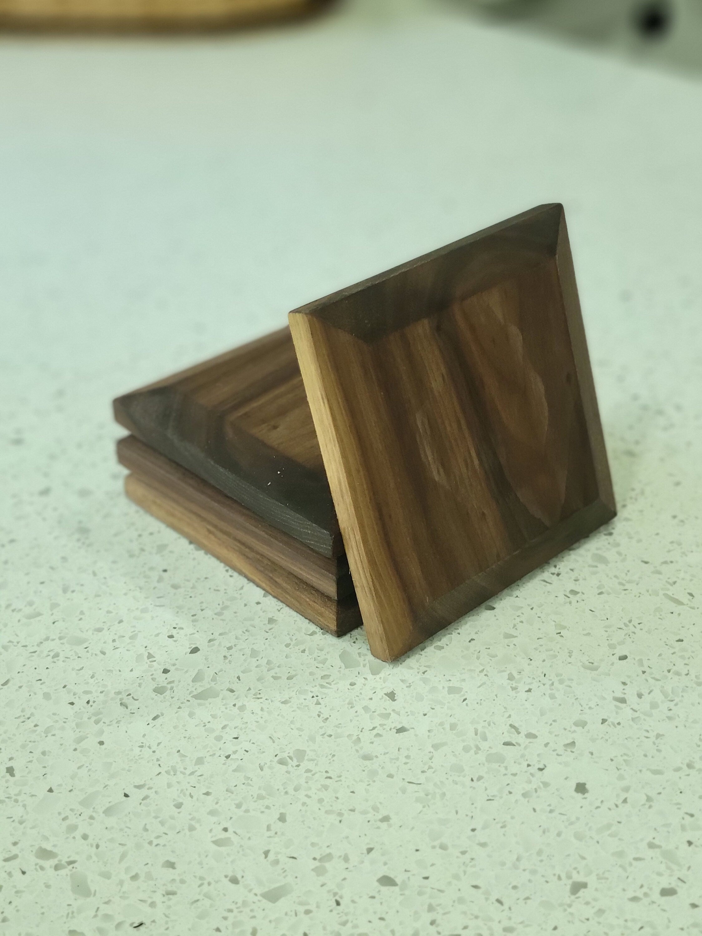 Wood Coaster Set For Hot Drink Walnut Wood Coasters Set Of 4 Coasters