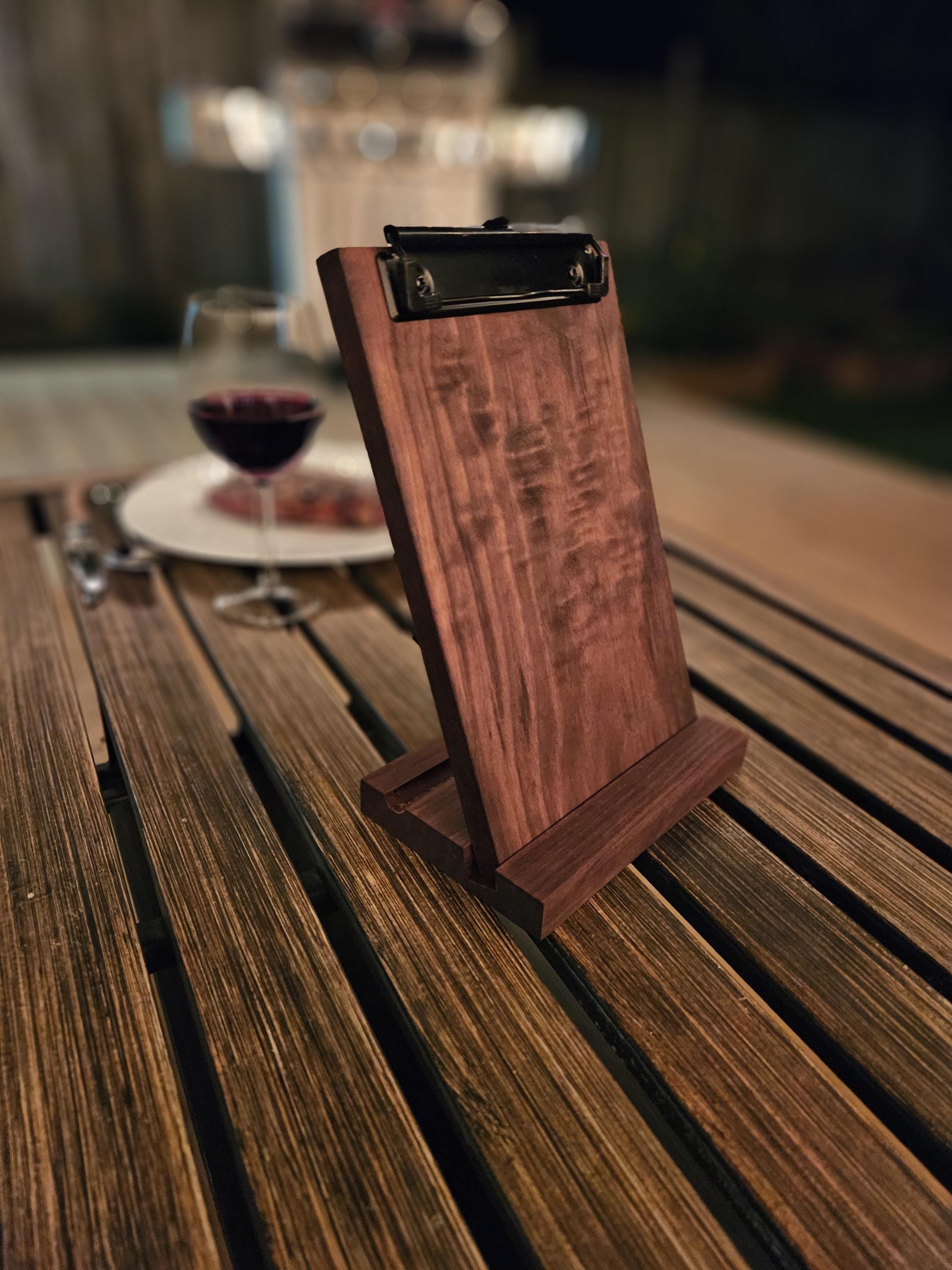Menu Board Clip Board Walnut Wood Restaurant Menu Board For Menu