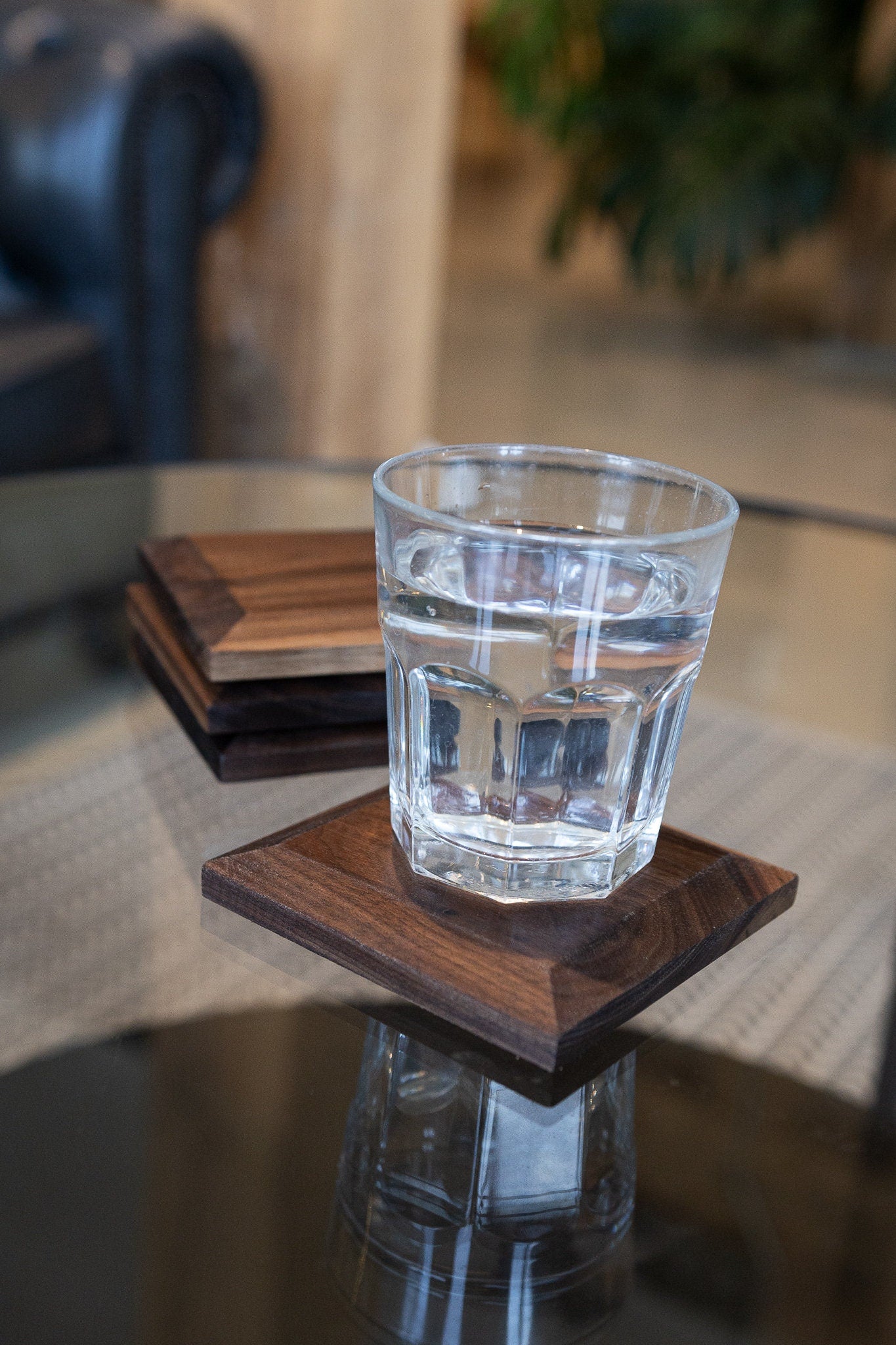 Wood Coaster Set For Hot Drink Walnut Wood Coasters Set Of 4 Coasters