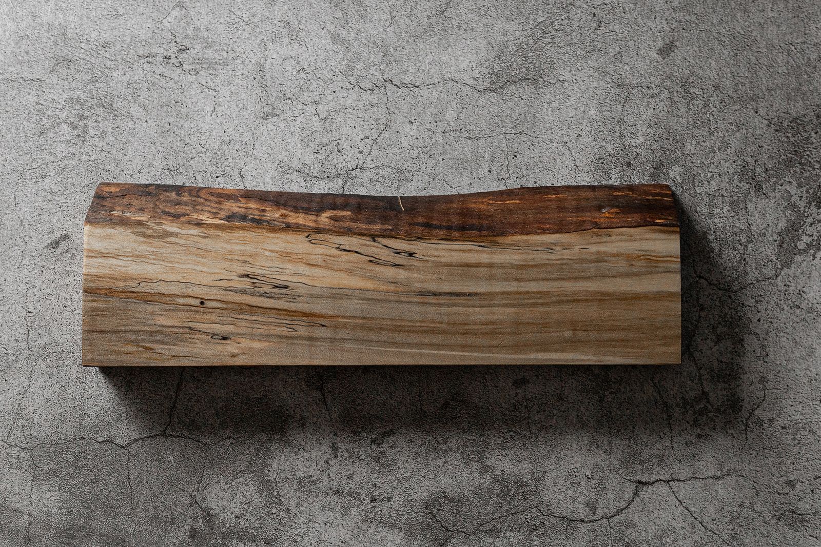 Live Edge Maple Wall Mounted Magnetic Knife Block