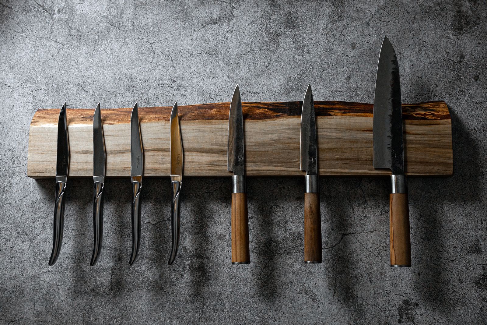 Live Edge Magnetic Knife Block For Knives