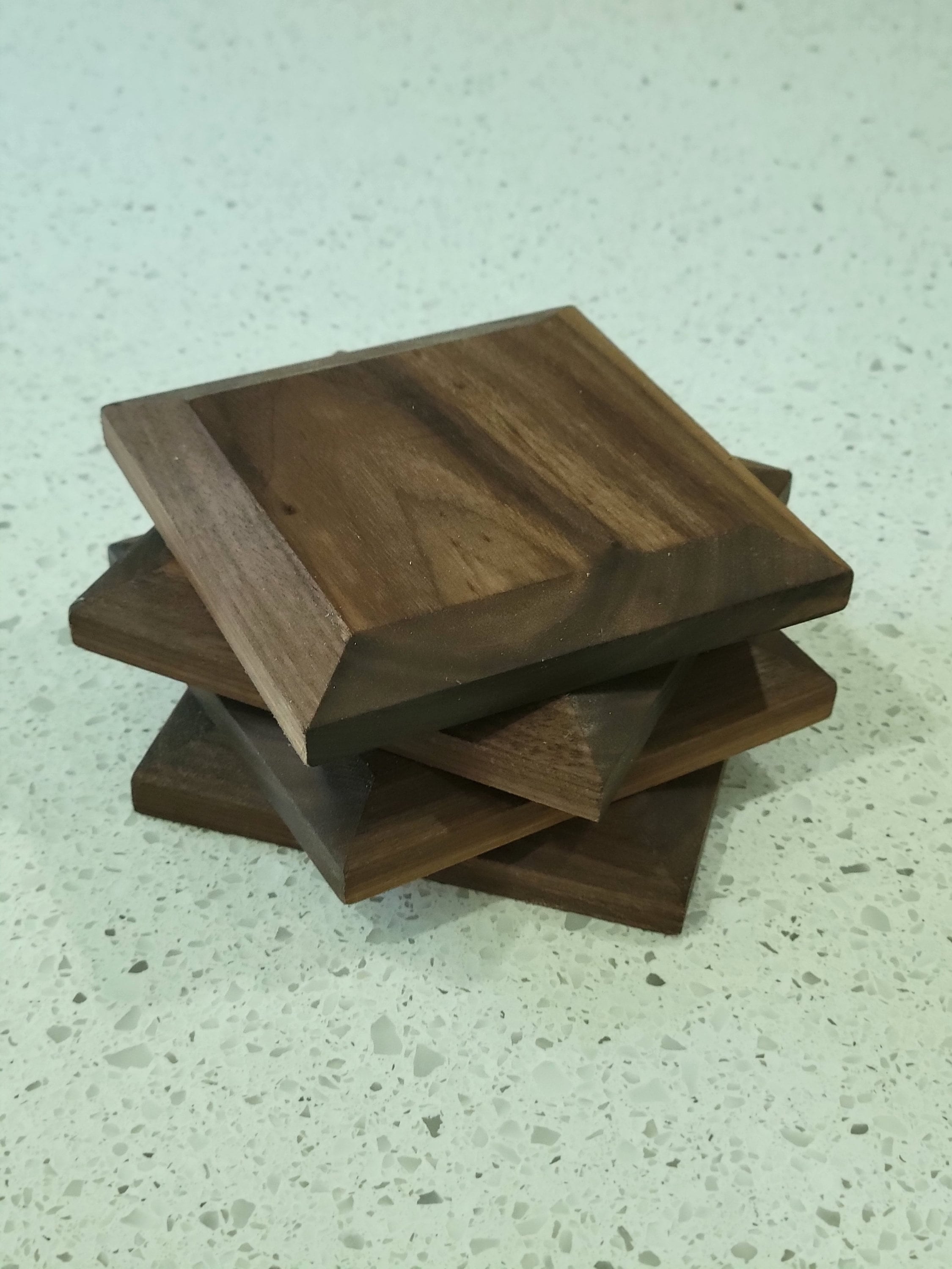 Wood Coaster Set For Hot Drink Walnut Wood Coasters Set Of 4 Coasters