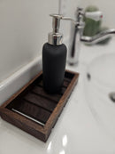 Walnut Wood Vanity Organizer Tray