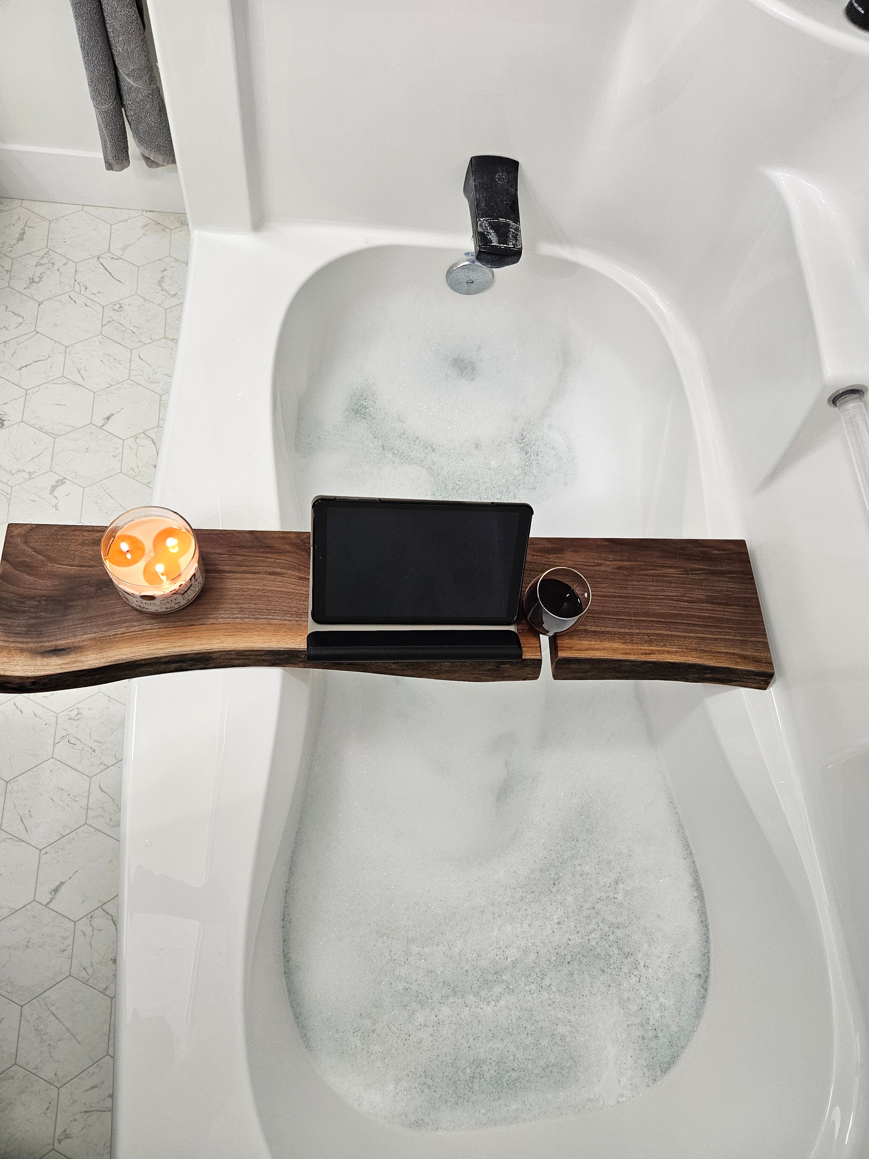 Live Edge Walnut Bath Tray