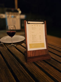 Menu Board Clip Board Walnut Wood Restaurant Menu Board For Menu
