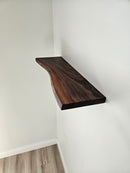 Live Edge Walnut Floating Shelves