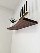 Live Edge Walnut Floating Shelves