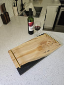 Charcuterie Board With Resin Serving Tray Maple Live Edge With Epoxy Charcuterie Tray