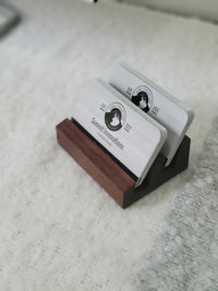 Walnut Wood Business Card Holder