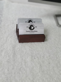 Walnut Wood Business Card Holder