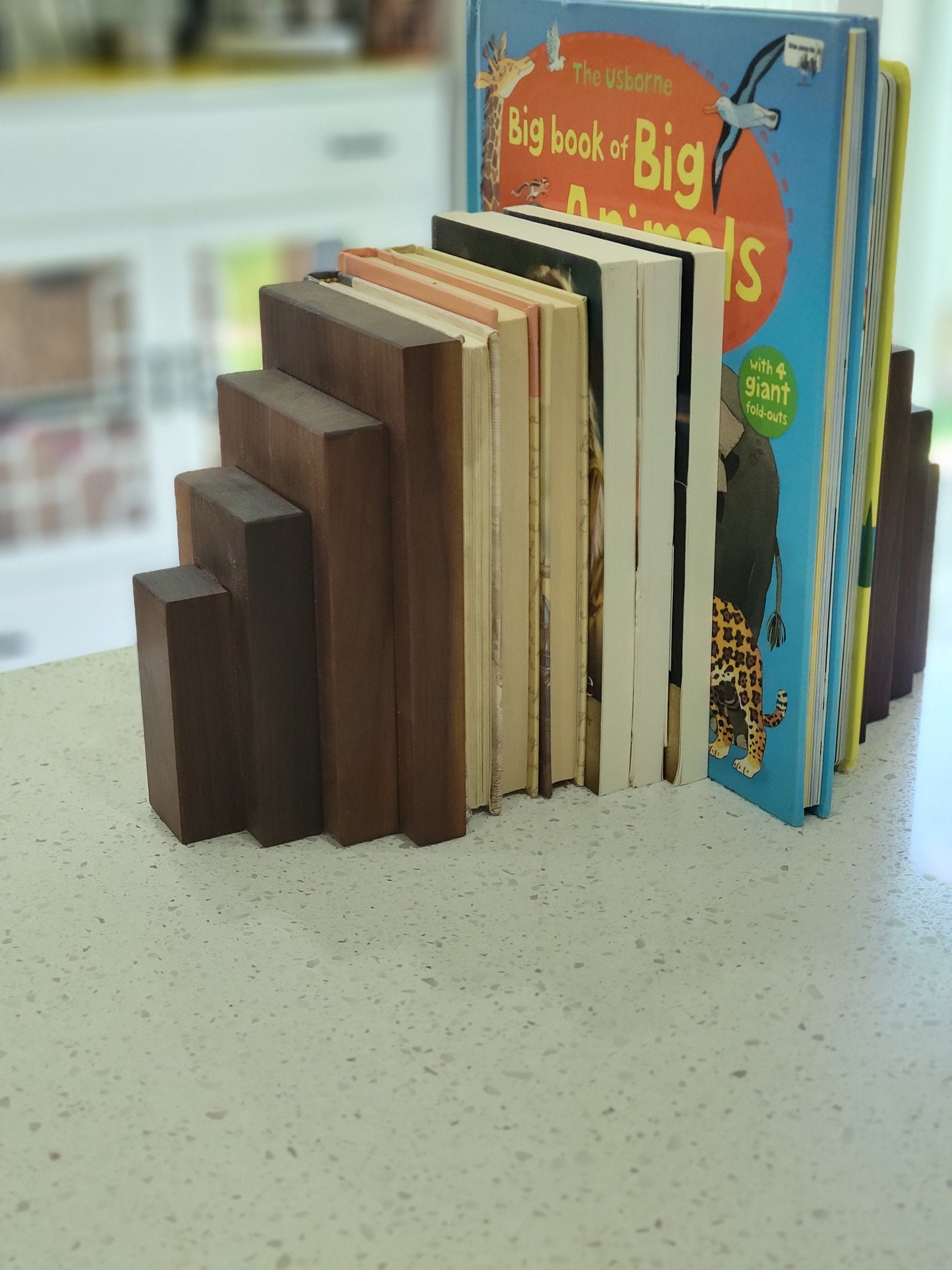 Walnut Wood Bookends