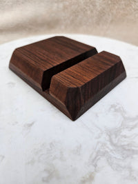 Wood Phone Stand Walnut Wood Phone Holder For Desk Accessory