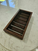 Walnut Wood Vanity Organizer Tray