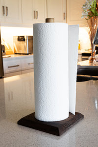 Paper Towel Holder Freestanding Paper Towel Roll Wood Stand For Paper Towels Stand For Countertop