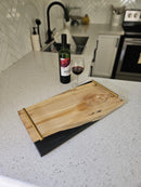 Charcuterie Board With Resin Serving Tray Maple Live Edge With Epoxy Charcuterie Tray