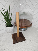 Paper Towel Holder Freestanding Paper Towel Roll Wood Stand For Paper Towels Stand For Countertop