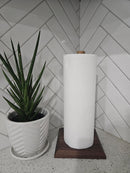 Paper Towel Holder Freestanding Paper Towel Roll Wood Stand For Paper Towels Stand For Countertop